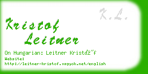 kristof leitner business card